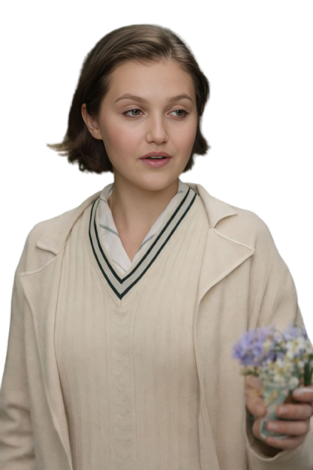 Agatha Christies Seven Dials McKenna-Bruce Beige Coat - Image 2
